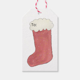 Etiqueta Para Presente Etiqueta de Presente de Meia de Natal