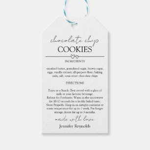 Etiqueta Para Presente Etiqueta de Presente de Mistura de Biscoito de Cho