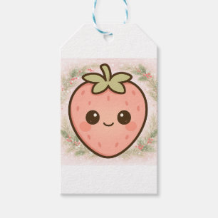 Etiqueta Para Presente Etiqueta de presente de morango Kawaii fofa