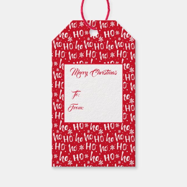 Etiqueta Para Presente Etiqueta de presente de Natal (Frente)