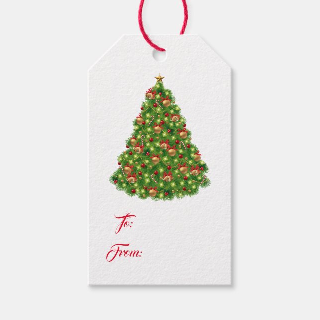 Etiqueta Para Presente Etiqueta de presente de Natal (Frente)