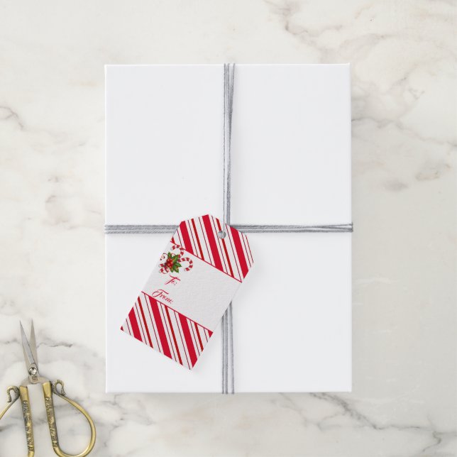Etiqueta Para Presente Etiqueta de presente de Natal (Com cordão)