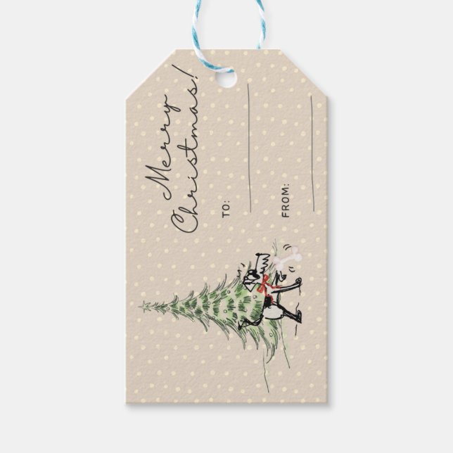 Etiqueta Para Presente Etiqueta de presente de Natal (Frente)