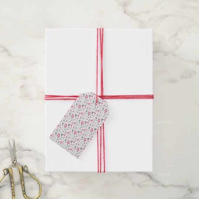 Etiqueta Para Presente Etiqueta de presente de Natal (Com cordão)