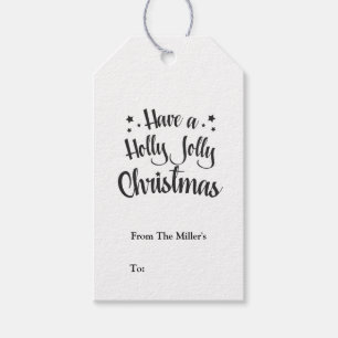 Etiqueta Para Presente Etiqueta de presente de Natal