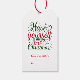 Etiqueta Para Presente Etiqueta de presente de Natal