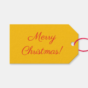 Etiqueta Para Presente Etiqueta de Presente de Natal Amarela