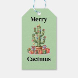 Etiqueta Para Presente Etiqueta de presente de Natal - Cactmus Feliz