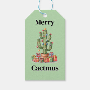 Etiqueta Para Presente Etiqueta de presente de Natal - Cactmus Feliz