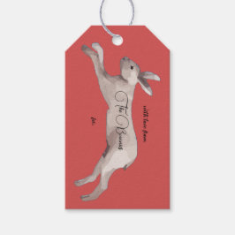Etiqueta Para Presente Etiqueta de Presente de Natal com Coelho de Água