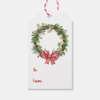 Etiqueta Para Presente Etiqueta de presente de Natal com coroa