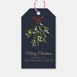 Etiqueta Para Presente Etiqueta de presente de Natal com marinho simples