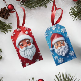 Etiqueta Para Presente Etiqueta de Presente de Natal com Rosto do Papai N