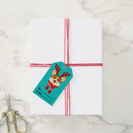 Etiqueta Para Presente Etiqueta de presente de Natal Corgi