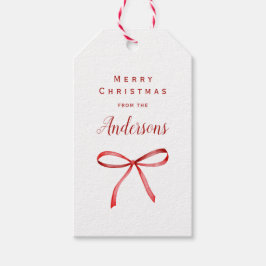 Etiqueta Para Presente Etiqueta de presente de Natal da Família de Arcos 