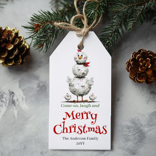 Etiqueta Para Presente Etiqueta de Presente de Natal de Frangos Caprichos