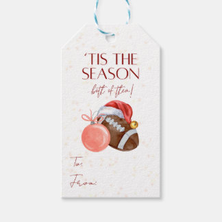 Etiqueta Para Presente Etiqueta de presente de Natal de futebol
