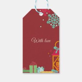 Etiqueta Para Presente Etiqueta de Presente de Natal – Design Festivo de