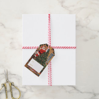 Etiqueta Para Presente Etiqueta de Presente de Natal do Papai Noel Vintag