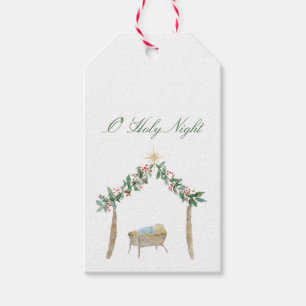 Etiqueta Para Presente Etiqueta de Presente de Natal em Aquarela