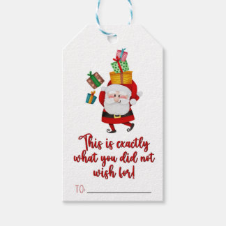 Etiqueta Para Presente Etiqueta de presente de Natal engraçada