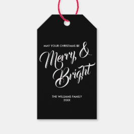 Etiqueta Para Presente Etiqueta de presente de Natal feliz e brilhante