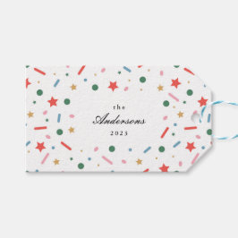 Etiqueta Para Presente Etiqueta de presente de Natal feliz e frio