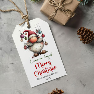 Etiqueta Para Presente Etiqueta de Presente de Natal Festivo Minimalista