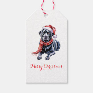 Etiqueta Para Presente Etiqueta de Presente de Natal Labrador
