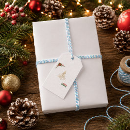 Etiqueta Para Presente Etiqueta de Presente de Natal Minimalista Personal