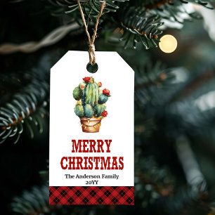 Etiqueta Para Presente Etiqueta de presente de Natal na pradaria com nome