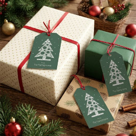 Etiqueta Para Presente Etiqueta de Presente de Natal Personalizada com Ár
