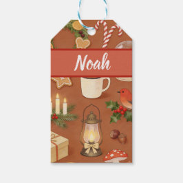Etiqueta Para Presente Etiqueta de presente de Natal personalizada com et