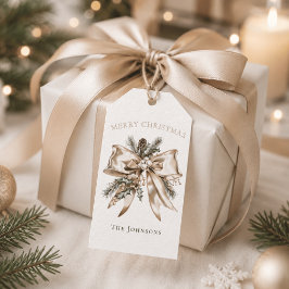 Etiqueta Para Presente Etiqueta de Presente de Natal Personalizada Elegan