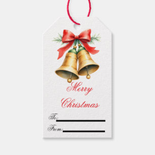 Etiqueta Para Presente Etiqueta de Presente de Natal Retroativa com Sinos