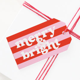 Etiqueta Para Presente Etiqueta de presente de Natal retrógrada e feliz