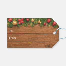 Etiqueta Para Presente Etiqueta de Presente de Natal Rústico – Personaliz
