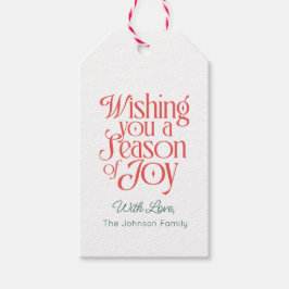 Etiqueta Para Presente Etiqueta de Presente de Natal Temporada de Alegria