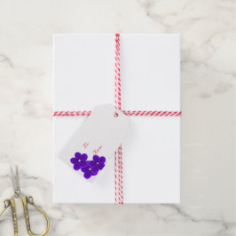 Etiqueta Para Presente Etiqueta de Presente de Natal Violeta Africano
