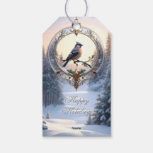Etiqueta de Presente de Ornamento de Natal com Pás