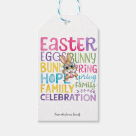 Etiqueta Para Presente Etiqueta de presente de Páscoa Bunny, EasterBunny 