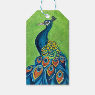 Etiqueta Para Presente Etiqueta de Presente de Peacock