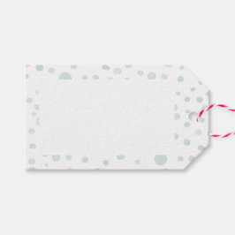 Etiqueta Para Presente Etiqueta de Presente de Pontos de Aquarelas do Min