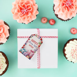 Etiqueta Para Presente Etiqueta de Presente de Primeiro Aniversário Berry