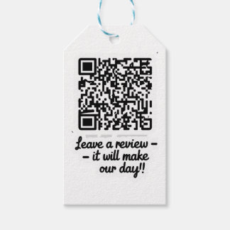 Etiqueta Para Presente Etiqueta de Presente de Revisão de Código QR