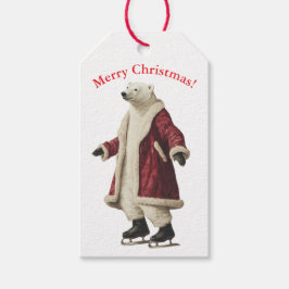 ETIQUETA PARA PRESENTE ETIQUETA DE PRESENTE DE URSO POLAR DE NATAL