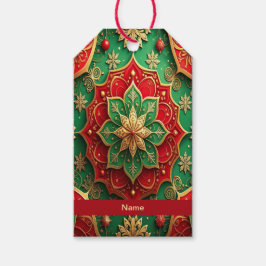 Etiqueta Para Presente Etiqueta de Presente Decorativa Vermelha e Verde p