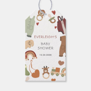 Etiqueta Para Presente Etiqueta de Presente do Chá de fraldas Boho Boy