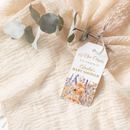 Etiqueta Para Presente Etiqueta de Presente do Chá de fraldas do Tema Fol