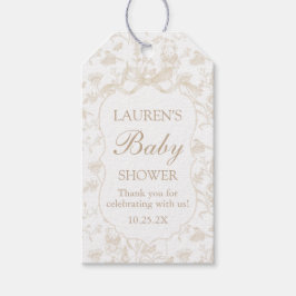 Etiqueta Para Presente Etiqueta de presente do Chá de fraldas neutro